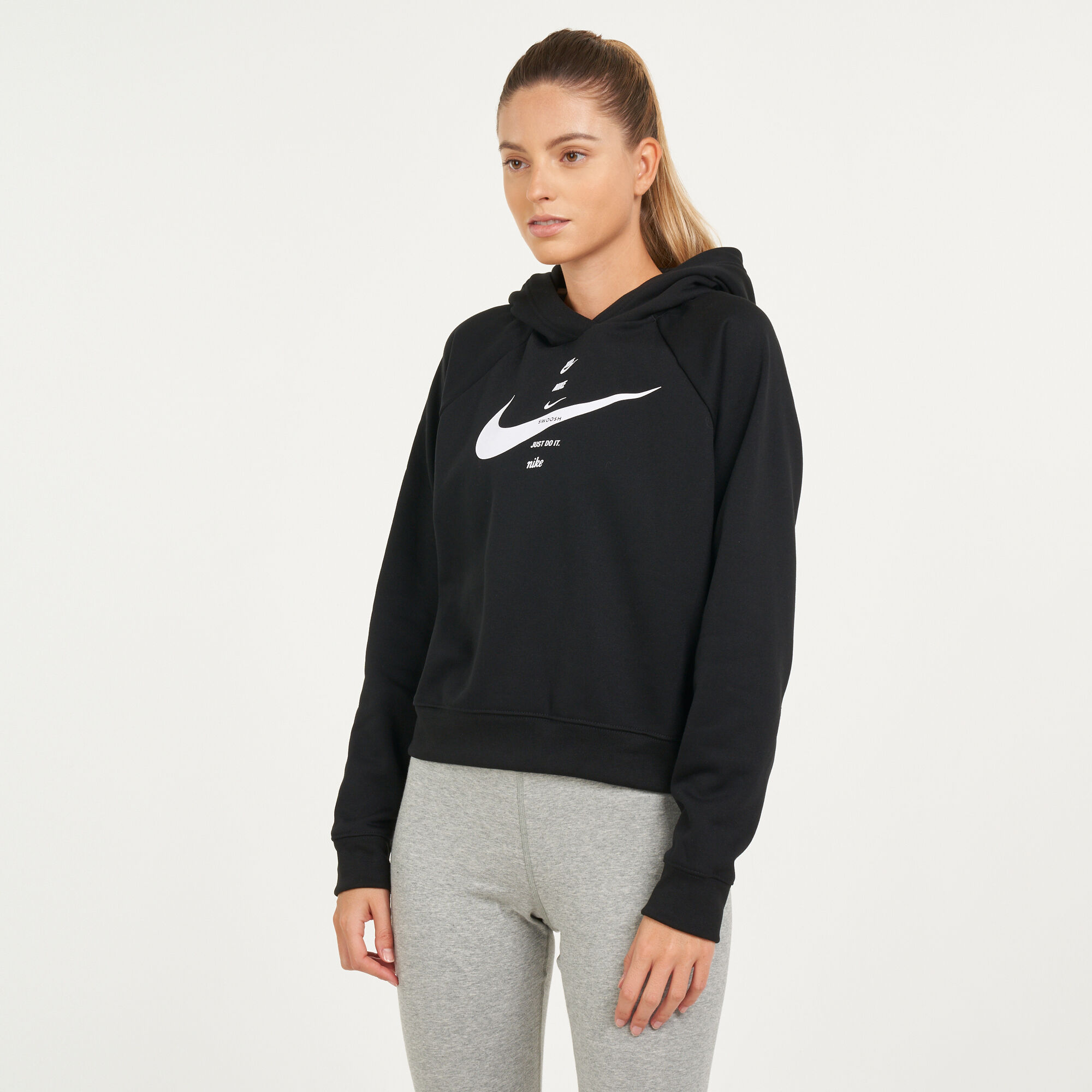 Nike sportswear swoosh women's hoodie hot sale