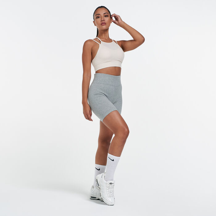 Nike Women's Yoga Dri-FIT Indy Bra Beige image number 2