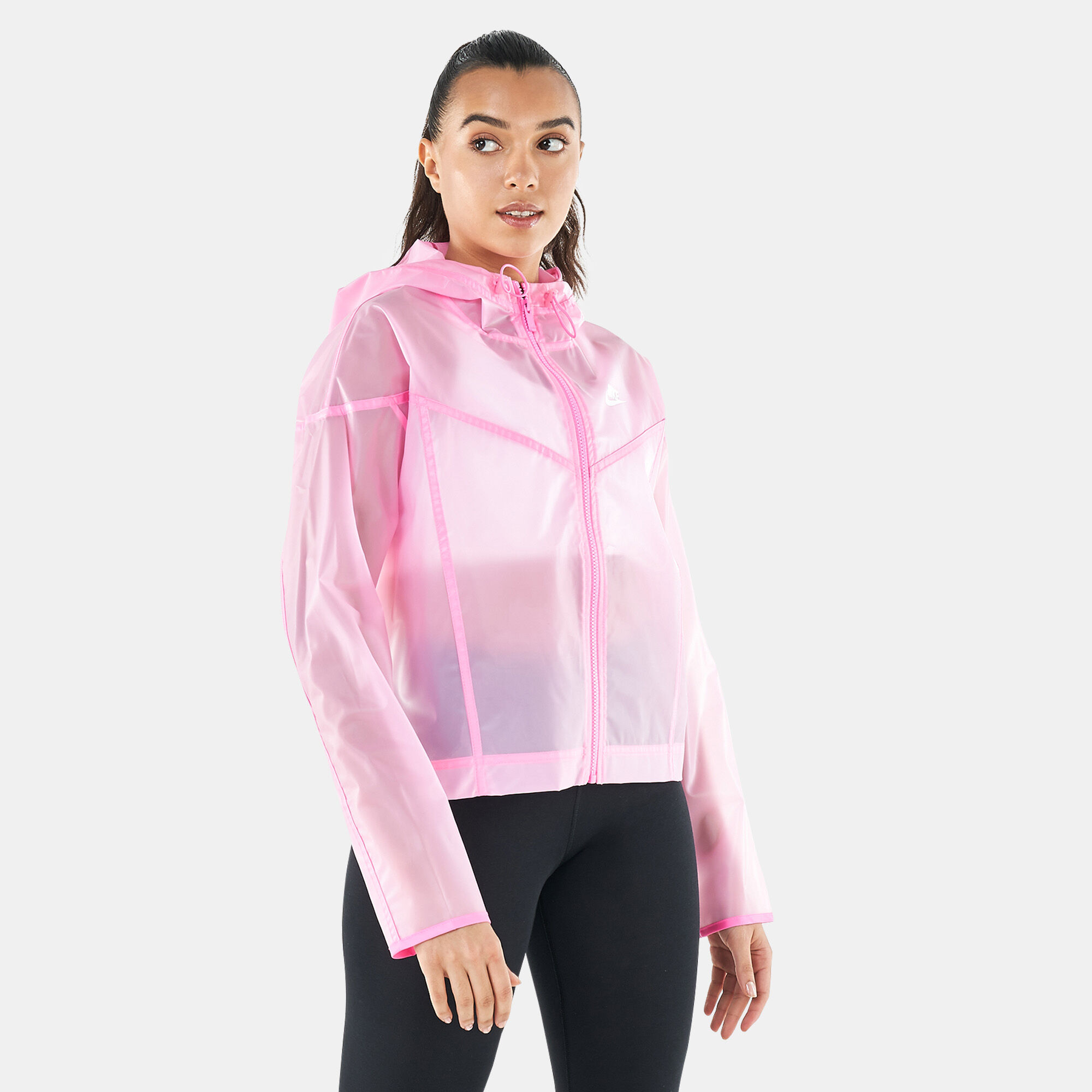 Nike transparent jacket store