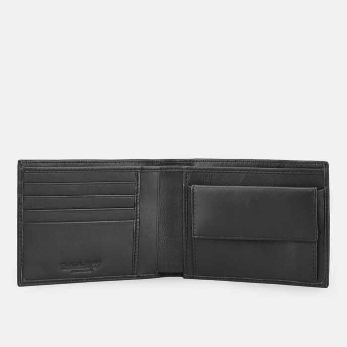 Timberland Men's Trifold Coin Pocket Wallet Black Timberland Men's Trifold Coin Pocket Wallet Black image number 1