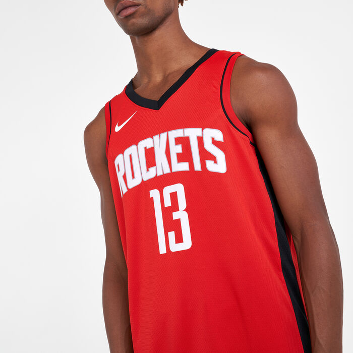Nike Men's NBA Houston Rockets James Harden Icon Edition Swingman Jersey Red Nike Men's NBA Houston Rockets James Harden Icon Edition Swingman Jersey Red image number 3