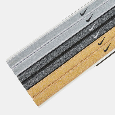 Nike Women's Swoosh Sport Metallic Hairband (6 Pack) Multi