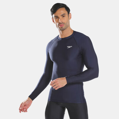 Speedo Men's Long Sleeve Rashguard Blue