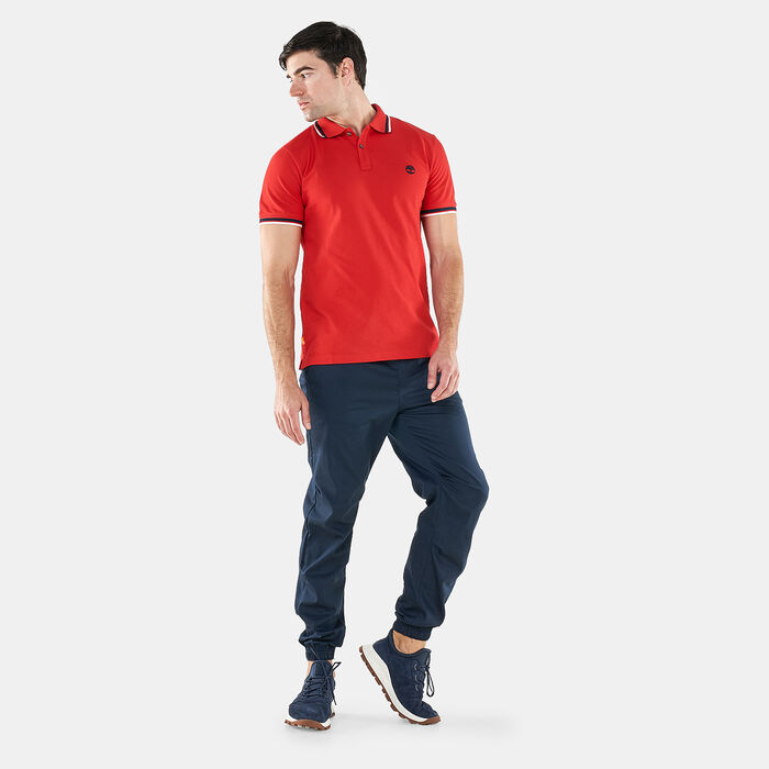 Timberland Men's Millers River Tipped Polo Shirt Red Timberland Men's Millers River Tipped Polo Shirt Red image number 2