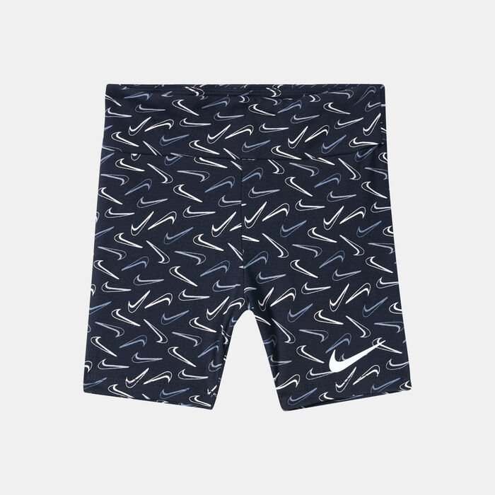 Nike Kids' Swoosh Logo Bike Shorts (Baby and Toddler) Black Nike Kids' Swoosh Logo Bike Shorts (Baby and Toddler) Black image number 0