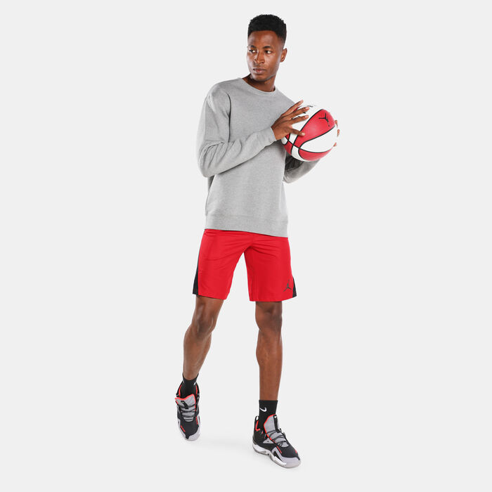 Jordan Men's Essentials Fleece Crew Sweatshirt Grey Jordan Men's Essentials Fleece Crew Sweatshirt Grey image number 2