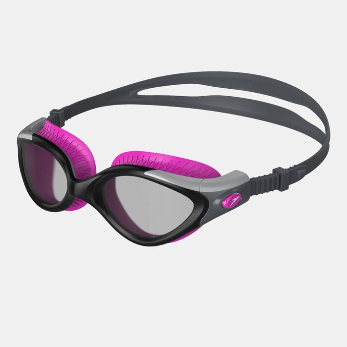 Speedo Women's Futura Biofuse Dual Lens Swimming Goggles Pink image number 0