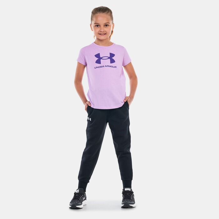 Under Armour Kids' UA Rival Fleece Joggers Black Under Armour Kids' UA Rival Fleece Joggers Black image number 2