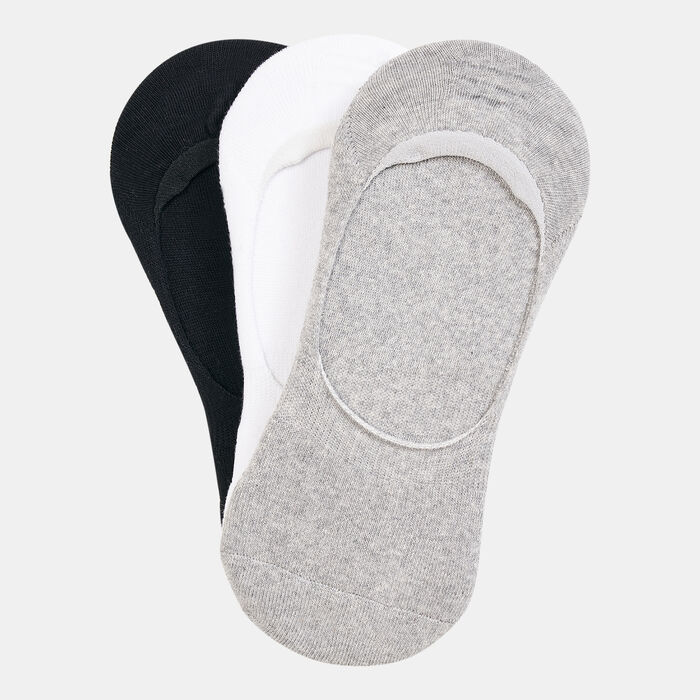 Sun and Sand Sports Men's Half-Cushioned No-Show Socks (3 Pack) - S/M Black image number 0