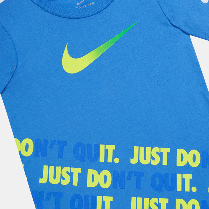 Nike Kids' Basketball Just Don't Quit T-Shirt (Baby and Toddler) Blue Nike Kids' Basketball Just Don't Quit T-Shirt (Baby and Toddler) Blue image number 2