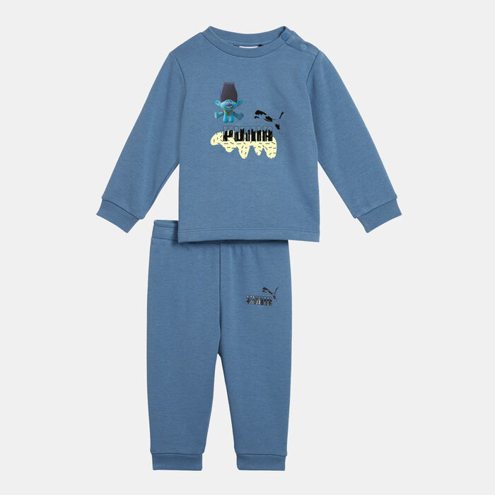 PUMA Kids' x Trolls Minicat Sweatshirt and Sweatpants Set Blue PUMA Kids' x Trolls Minicat Sweatshirt and Sweatpants Set Blue image number 0