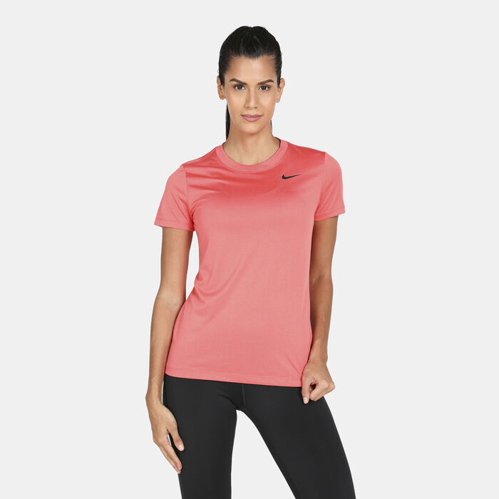 Nike Women's Dri-FIT Legend T-Shirt Orange Nike Women's Dri-FIT Legend T-Shirt Orange image number 0