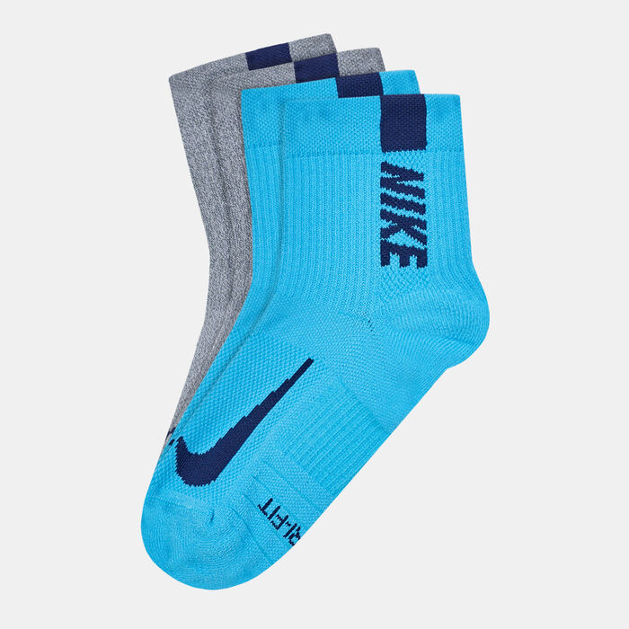 Nike Multiplier Ankle Socks (2 Pack) Grey image number 0