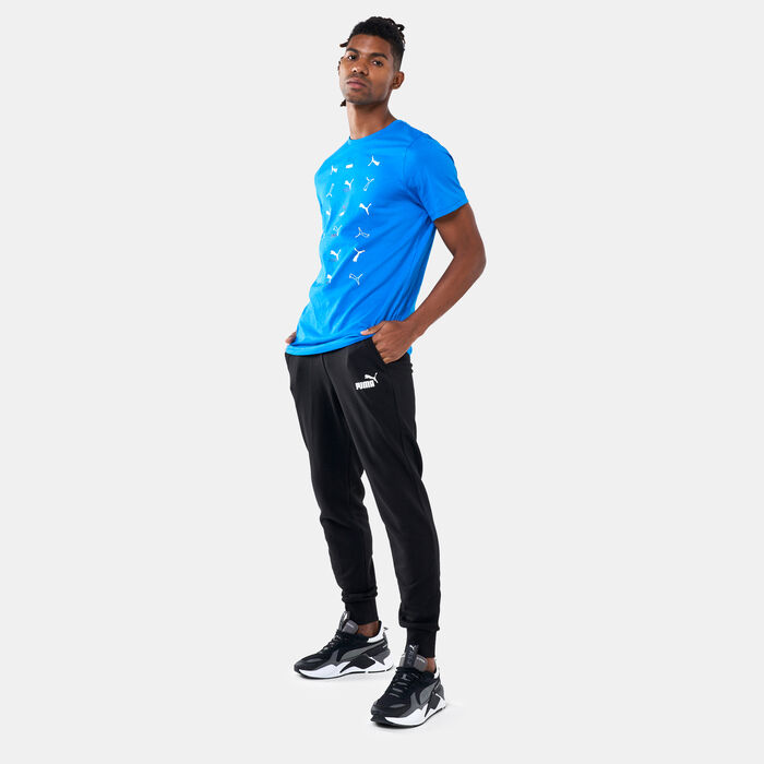 PUMA Men's Essentials Logo Sweatpants Black PUMA Men's Essentials Logo Sweatpants Black image number 2