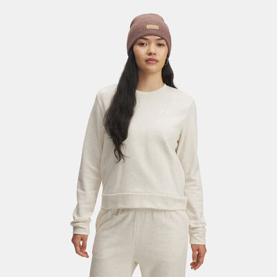 Under Armour Women's Rival Terry Sweatshirt White