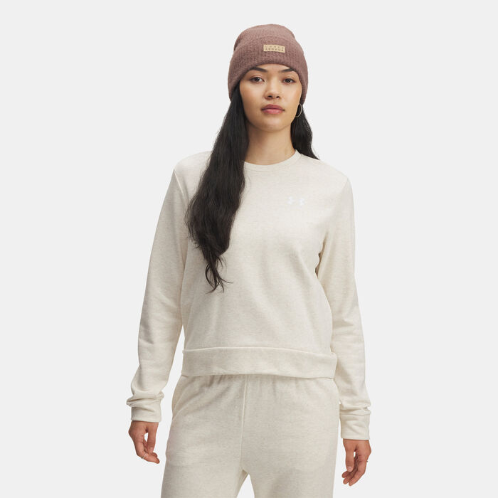 Under Armour Women's Rival Terry Sweatshirt White image number 0