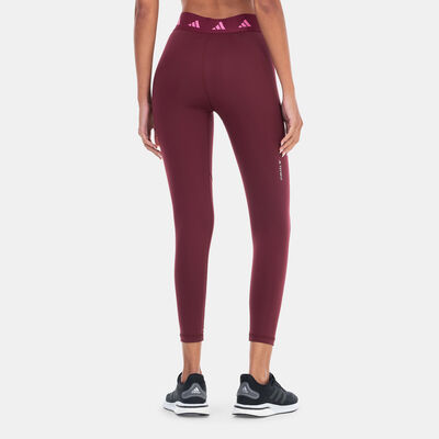adidas Women's Techfit 7/8 Training Leggings Red