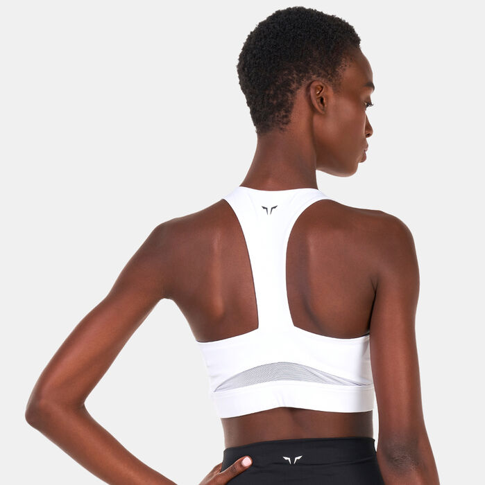 SQUATWOLF Women's Core Agile Sports Bra White image number 1