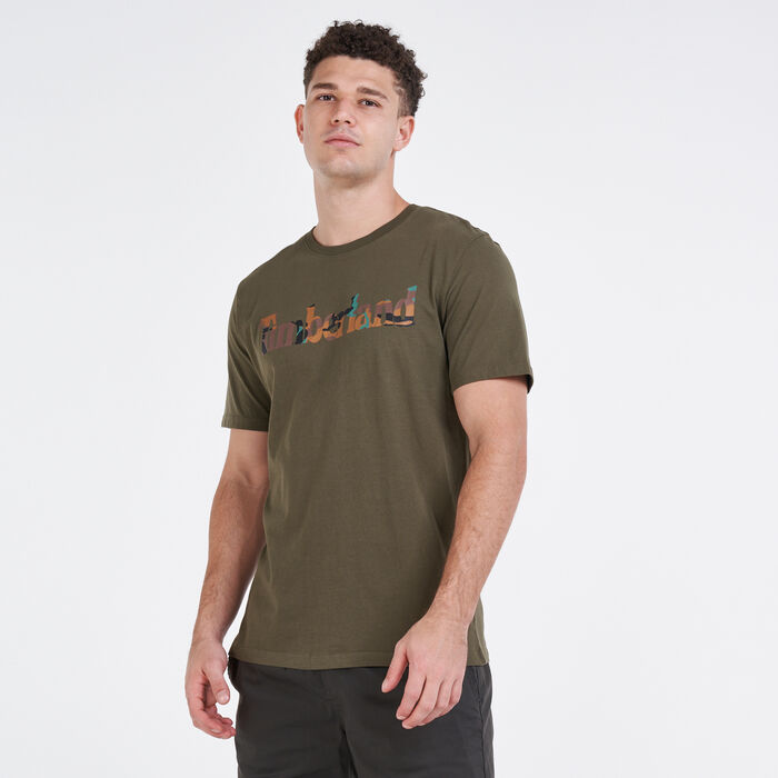 Timberland Men's Outdoor Heritage Camo-Logo T-Shirt Green image number 0