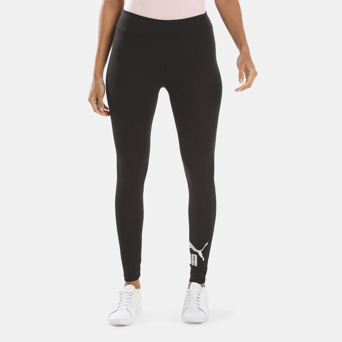 PUMA Women's Essentials+ Metallic Leggings Black PUMA Women's Essentials+ Metallic Leggings Black image number 0