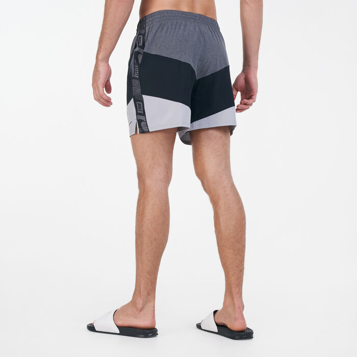 Nike Swim Men's Logo Tape Vortex 5-Inch Swimming Shorts Grey Nike Swim Men's Logo Tape Vortex 5-Inch Swimming Shorts Grey image number 1