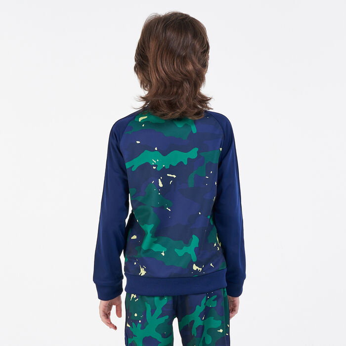 adidas Originals Kids' Camo Print SST Track Jacket Blue adidas Originals Kids' Camo Print SST Track Jacket Blue image number 1
