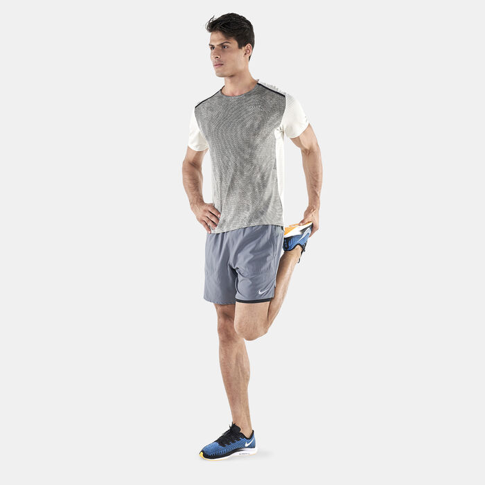 Nike Men's Stride Dri-FIT 2-in-1 Running Shorts Grey image number 2