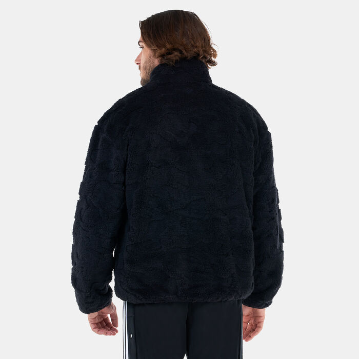adidas Originals Men's Adventure Camo Fleece Full-Zip Jacket Black adidas Originals Men's Adventure Camo Fleece Full-Zip Jacket Black image number 1