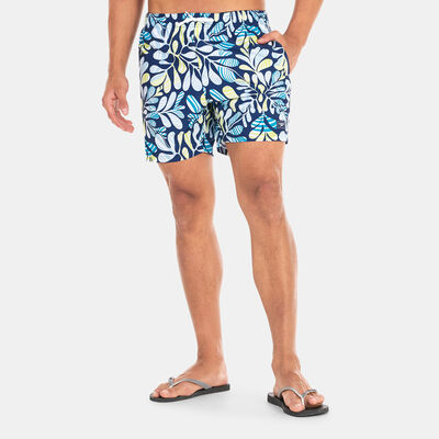 Speedo Men's Printed Leisure 16 Swimming Shorts Blue