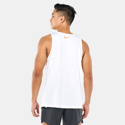 Nike Swim Men's Swim Vibe Tank Top White Nike Swim Men's Swim Vibe Tank Top White