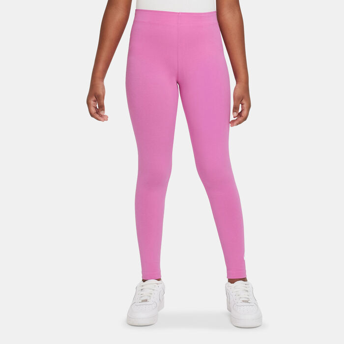 Nike Kids' Sportswear Favourites Swoosh Leggings Pink image number 0
