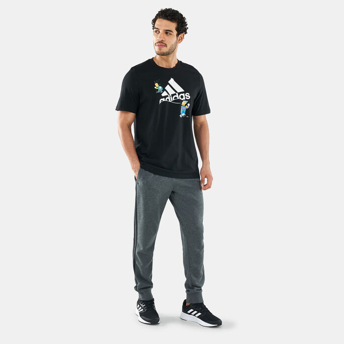 adidas Men's 3-Stripes Tapered Pants Black adidas Men's 3-Stripes Tapered Pants Black image number 2