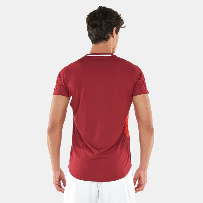 Nike Men's Court Dri-FIT Slam T-Shirt Red image number 1