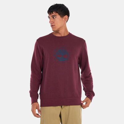 Timberland Men's Refibra™ Technology Crew Sweatshirt Red Timberland Men's Refibra™ Technology Crew Sweatshirt Red