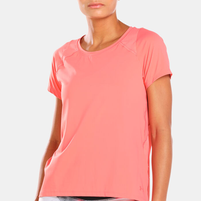 Under Armour Women's Iso-Chill Run T-Shirt Pink Under Armour Women's Iso-Chill Run T-Shirt Pink image number 3