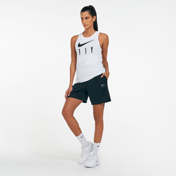 Nike Women's Swoosh Fly Basketball Shorts Black Nike Women's Swoosh Fly Basketball Shorts Black image number 2