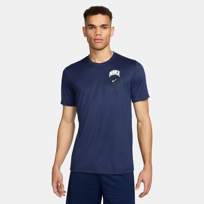 Nike Men's Dri-FIT Basketball T-Shirt Blue Nike Men's Dri-FIT Basketball T-Shirt Blue image number 0