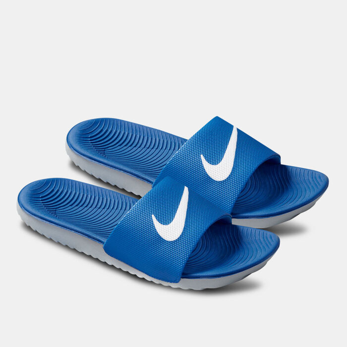 Nike Kids' Kawa Slides (Older Kids) Blue image number 0