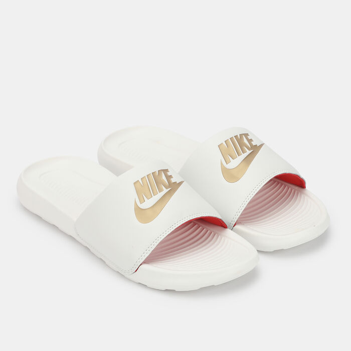 Nike Women's Victori Slides White Nike Women's Victori Slides White image number 0