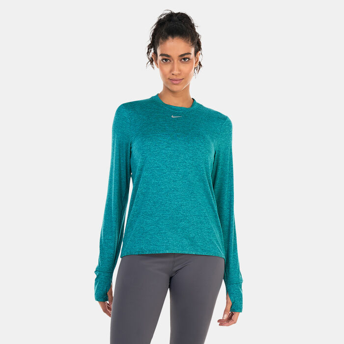 Nike Women's Swift Element Dri-FIT UV T-Shirt Blue Nike Women's Swift Element Dri-FIT UV T-Shirt Blue image number 0