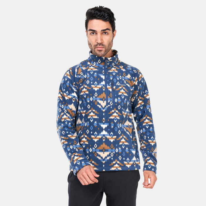 Columbia Men's Fast Trek™ Printed Sweatshirt Blue Columbia Men's Fast Trek™ Printed Sweatshirt Blue image number 0