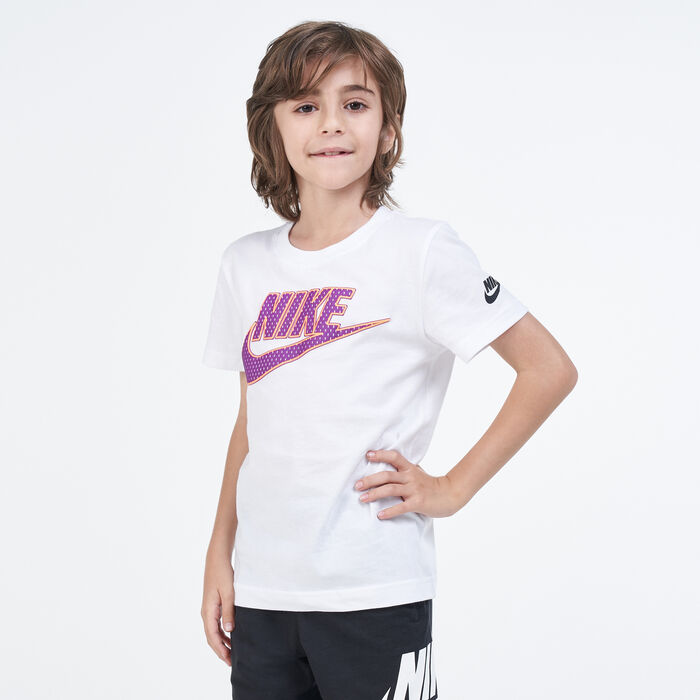 Nike Kids' Faux Mesh Future T-Shirt White Nike Kids' Faux Mesh Future T-Shirt White image number 0