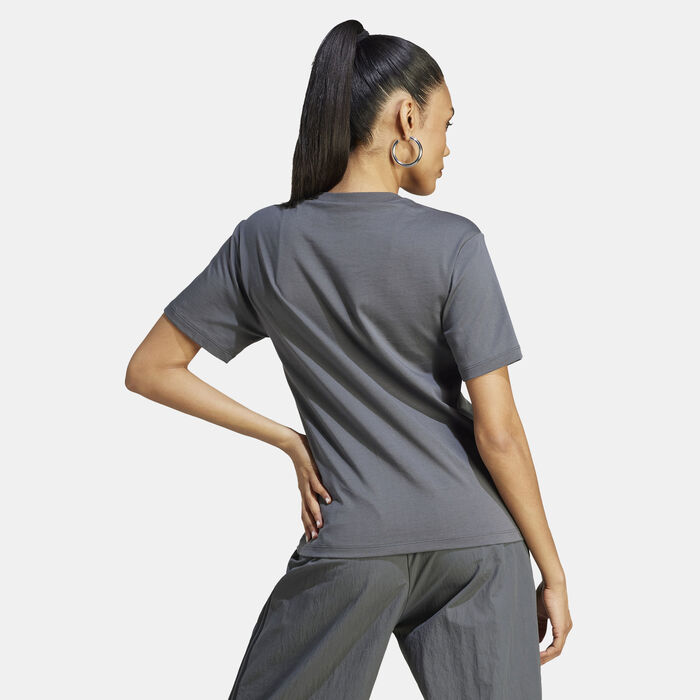 adidas Originals Women's Adicolor Classics Trefoil T-Shirt Grey adidas Originals Women's Adicolor Classics Trefoil T-Shirt Grey image number 1