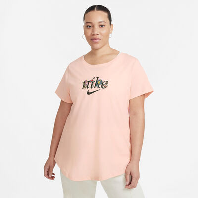 Nike Women's Sportswear Nature T-Shirt (Plus Size) Orange