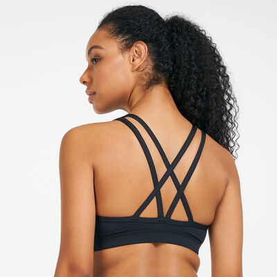 Nike Women's Icon Clash Swoosh Hybrid Sports Bra Black