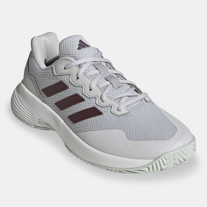 adidas Women's GameCourt 2.0 Tennis Shoe Grey adidas Women's GameCourt 2.0 Tennis Shoe Grey image number 1