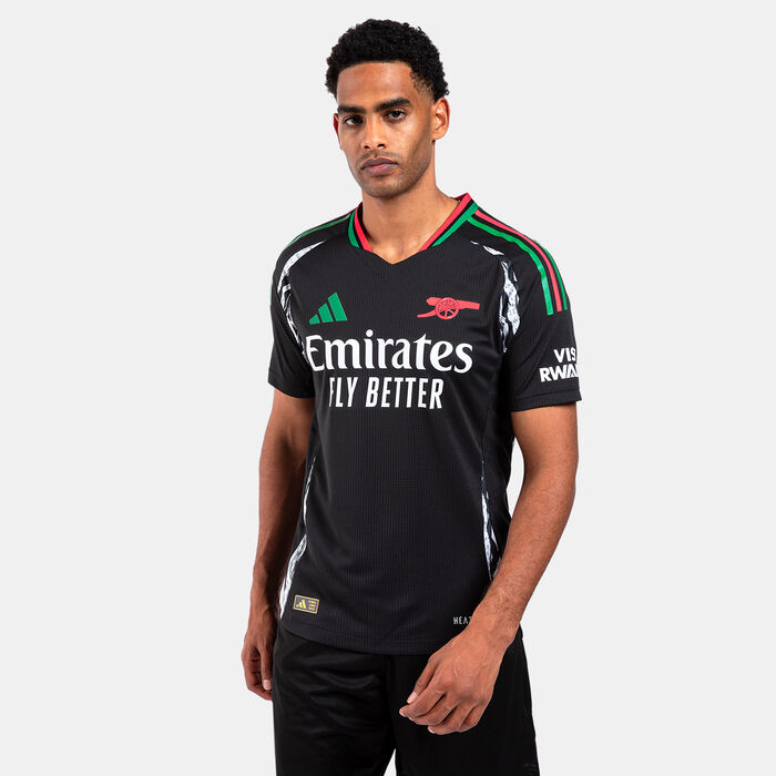 adidas Men's Arsenal 24/25 Authentic Away Football Jersey Black image number 0