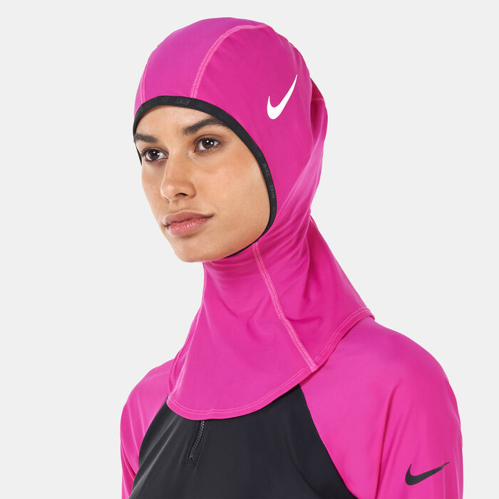 Nike Swim Women's Victory One Swimming Hijab Pink Nike Swim Women's Victory One Swimming Hijab Pink image number 0