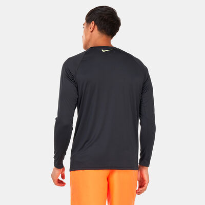 Nike Swim Men's Long Sleeve Rashguard Black