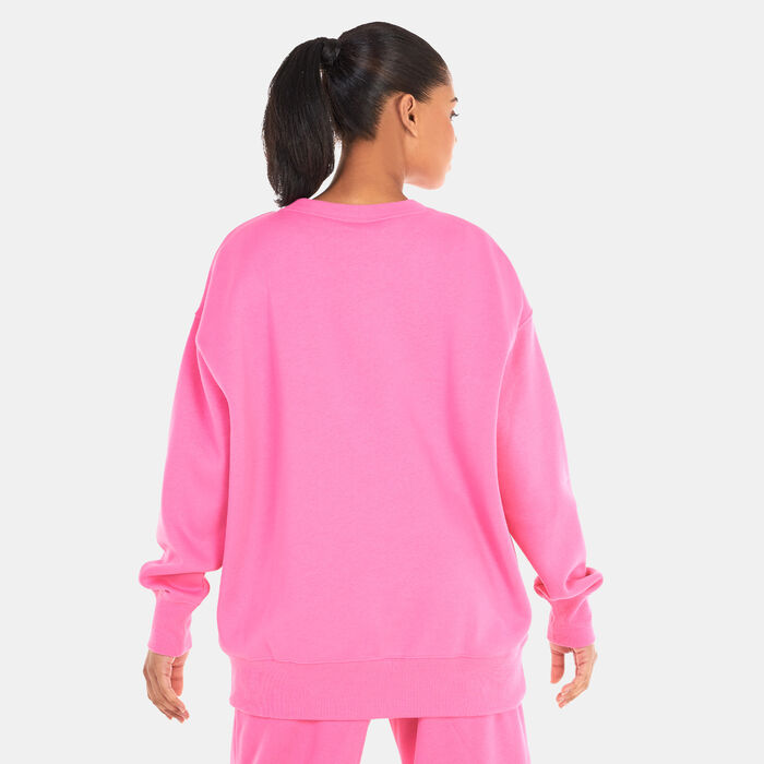 Nike Women's Sportswear Phoenix Fleece Sweatshirt Pink image number 3